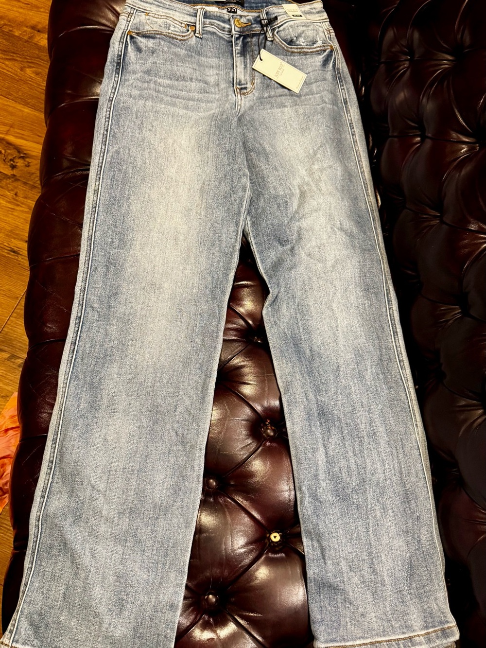 Judy Blue Light Wash Wide-Leg Jeans